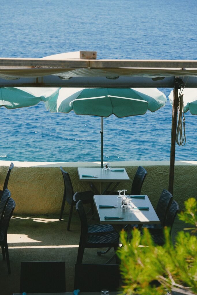 Terrasse la plage bleue